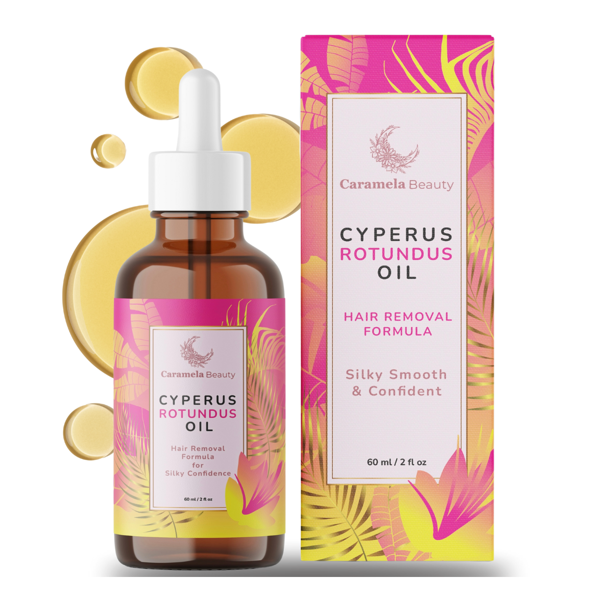 Cyperus Rotundus Oil - 60ml Natural Cyperus Rotundus Oil For Hair Removal, Moisturizing & Soothing Cyperus Oil For Reducing Body Hair Growth, Hair Removal Oil Ideal for All Skin Types
